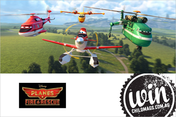 Child Magazines – Win 1 of 5 in-season family tickets per state to the film Planes Fire & Rescue
