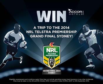 Coke Rewards – Win a trip to 2014 NRL Telstra Premiership Grand Final at ANZ Stadium Sydney