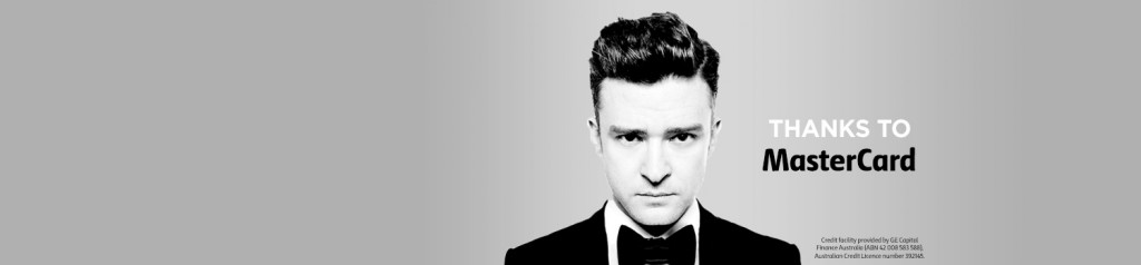 Coles/Master Card – WIN concert tickets for you and a friend to see Justin Timberlake live in September