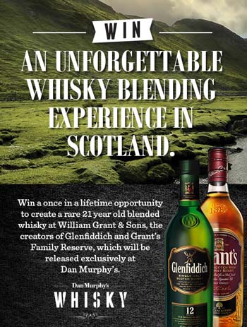Dan Murphys – Win a once in a lifetime trip to visit William Grant & Sons Speyside Distilleries