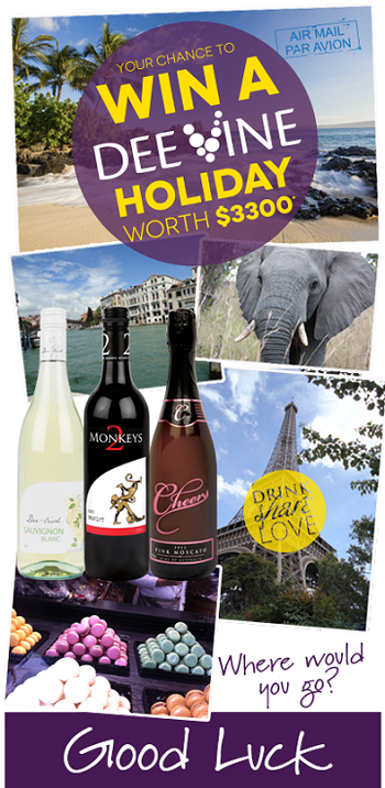 Dee Vine Estate Wines – Win A Dee Vine Holiday worth $3,300
