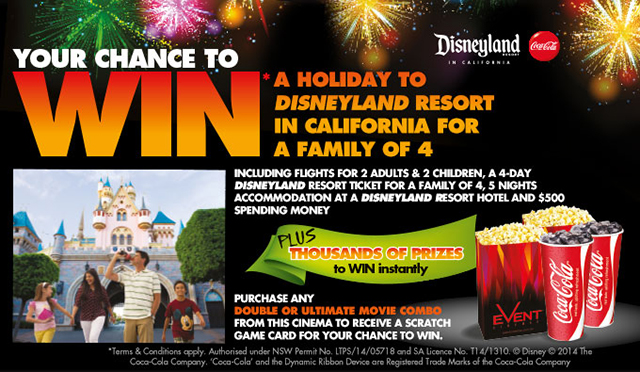 Event – Win a holiday to Disneyland in California for a family of 4
