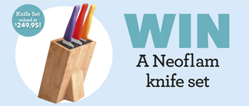 Healthy Food Guide – Win a Neoflam Knife Set