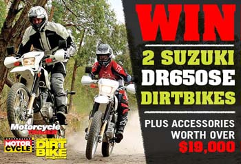Motorcycle Trader – Win 2 Suzuki DR650SE Dirtbikes