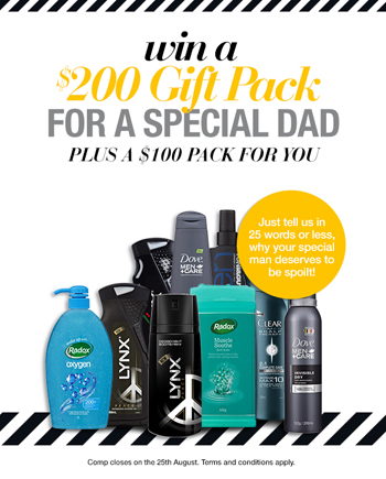 Priceline – Win $200 Gift Pack for Dad plus a $100 Pack for you