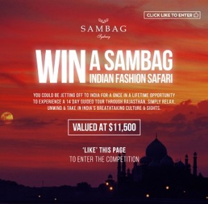 Sambag – Win An Indian Fashion Trip