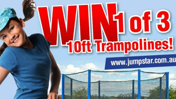 School Mum – Win 1 of 3 Jump Star Trampolines