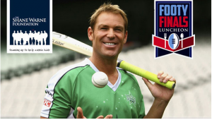 Shane Warne Foundation Footy Finals Luncheon – Win a $500 Shane Warne signed cricket bat