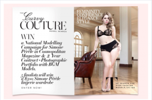 Simone Perele-The Curvy Couture Model Search – Win Modelling Campaign & 2 year contract plus $500 lingerie wardobe