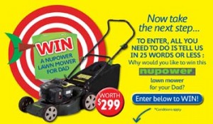 Thrifty-Link Hardware – Wina Nupower Lawn Mower for Dad 2014