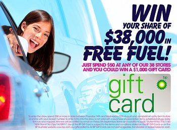 United Discount Chemist – Win 1 of 38 $1000 BP fuel gift cards