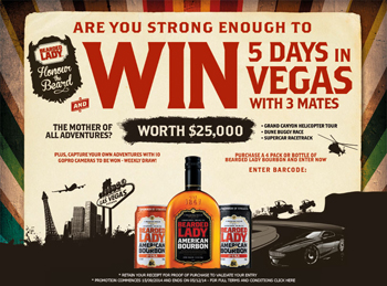 Bearded Lady Bourbon – Win a 5 day trip in Vegas with 3 friends