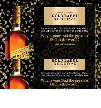 Bottlemart – Win a 700ml bottle of Johnnie Walker Gold Label