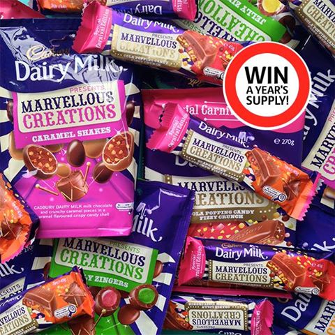 Coles – Win a year’s supply of Cadbury Marvellous Creations