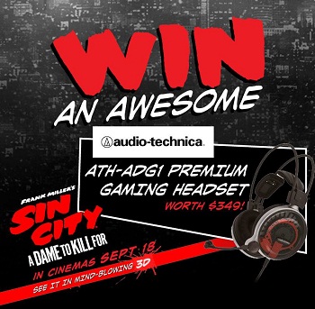 Icon Film Distribution – Win the ultimate gaming headset-The Audio Technica ATH-ADG1 Premium Gaming Headset