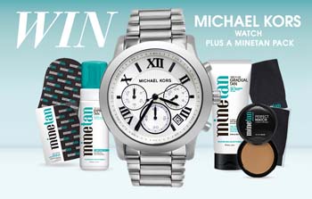 Mine Tan – Win A Michael Kors Watch plus a Minetan Pack Giveaway