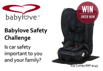 Mouths of Mums – Win 1 of 2 Babylove Ezy Combo Harnessed Booster Seats valued at $249 each