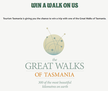 Tourism Tasmania – Win a trip 2014 with Great Walks of Tasmania