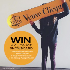 Win a Veuve Clicquot Snowboard