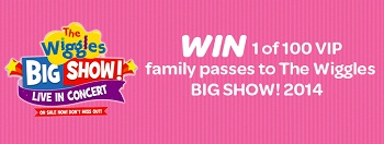 Woolworths Baby and Toddler Club – Win 1 of 100 VIP family tickets to The Wiggles Big Show