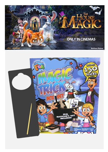 Yogee Toys – Win The House of Magic movie tickets and prize pack