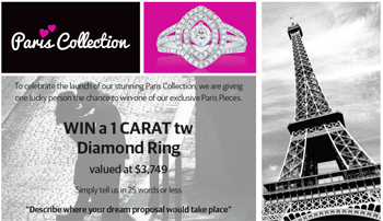 Zamel’s Jewellery – Win a 1 Carat Diamond Ring