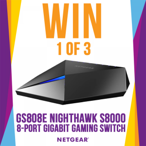 Mwave Australia – Online Computer Store – Win 1 of 3 Netgear GS808E Nighthawk S8000 8-Port Gigabit Ethernet Gaming & Steaming Switches