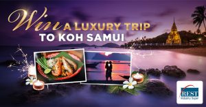Network Ten – The Bachelor – REST Industry Super – Win a travel package for 2 to Koh Samui, Thailand valued at up to $11,000
