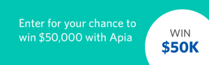 Apia – Win a major prize of $50,000