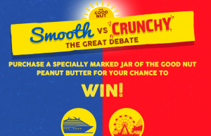 Bega Cheese – The Good Nut Crunchy vs Smooth – Win 1 of 3 Family Cruises OR Family Holidays OR 1 of 20 minor prizes
