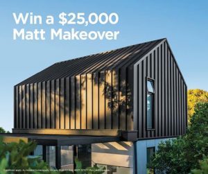 Colorbond Steel – Win a $25,000 Matt Makeover prize package including installation and $5,000 cash
