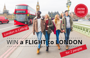 Europe Holidays – Win round trip economy airfare for 2 to London valued at up to AUD$4,000