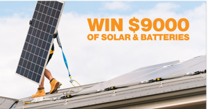 Global Home Solutions – Win $9,000 worth of fully installed Solar and Bateries