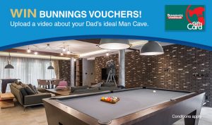 Homeloans Pty Ltd / Post a video  –  Win 1 of 2 Bunnings Gift Cards valued at $300 & $100 OR an Energizer Vision HD + Focus Headlight