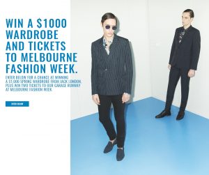 Jack London – Win a Jack London Wardrobe & 2 tickets to Melbourne Fashion Week valued at $1,000