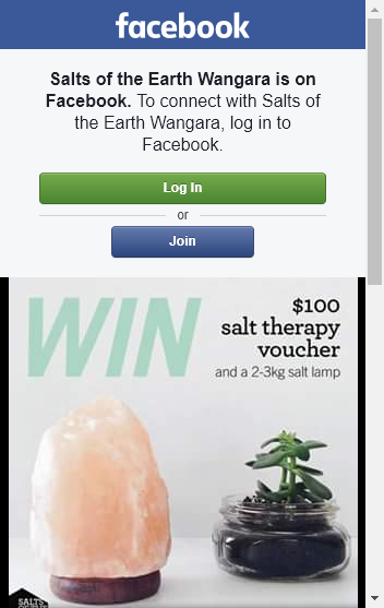 Salts Of The Earth Wangara –  Win A $100 Salt Therapy Voucher And A 2-3kg Salt Lamp