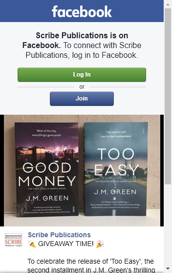 Scribe Publications – Win A Copy Of Too Easy  Good Money Books Closes @12pm