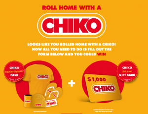 Simplot Australia – Chiko Roll Home – Win 1 of 3 major prizes of a $1,000 Visa Gift Card OR 1 of 1,000 Instant Prizes