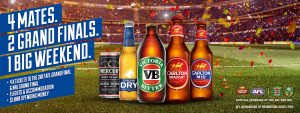 Sip N Save Bottlemart – Win a trip for 4 to attend both the AFL & NRL Grand Finals in Mel & Syd valued at $15,210