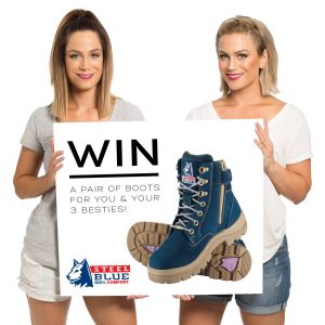 Steel Blue Boots & Alisa and Lysandra – Win a pair of Blue Boots for You and Your 3 besties