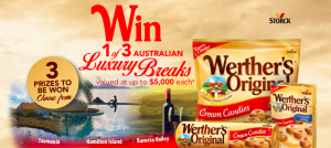 Stuart Alexander – Werther’s Original – Win 1 of 3 trips of their choice for 2 valued at up to AU$5,000