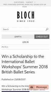 Bloch Dance Australia – Win 1/3 Scholarships To The International Ballet Workshops’ Summer 2018 British Ballet Series