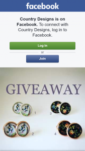 Country Designs – Win A Pair Of Glass Cabochon Earrings