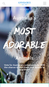 Experience Oz – Vote for Australia’s Most Adorable Animal to – Win The Chance To Meet Them