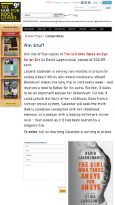 Good Reading – Win Copy Of The Girl Who Takes An Eye For An Eye (prize valued at $32.99)
