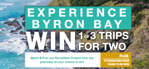 iNova Pharmaceuticals – Dermaveen Experience Byron Bay – Win 1 of 3 trips for 2 to Byron Bay valued at up to AUD$3,825 each