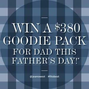 Jeanswest – Win Their Dad Or Special Dad They Know A Goodie Pack Valued At $380  (prize valued at  $380)