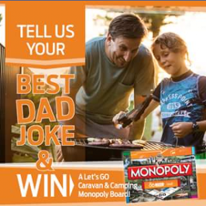 Let’s Go Caravan  camping – Win Your Father 1 Of 5 Let’s Go Caravan And Camping Monopoly Boards