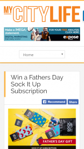 MyCityLife – Win Fathers Day Sock It Up Subscription