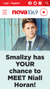 NovaFM Smallzy – Win your chance to meet Niall Horan